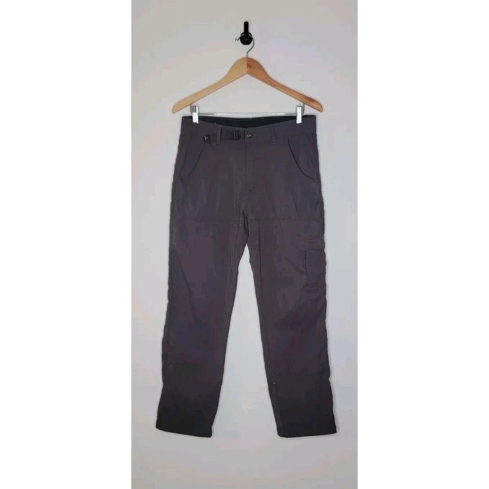Prana Pants Zion Stretch Gray Cargo Performance Hiking Outdoor Men's Size 32x30
